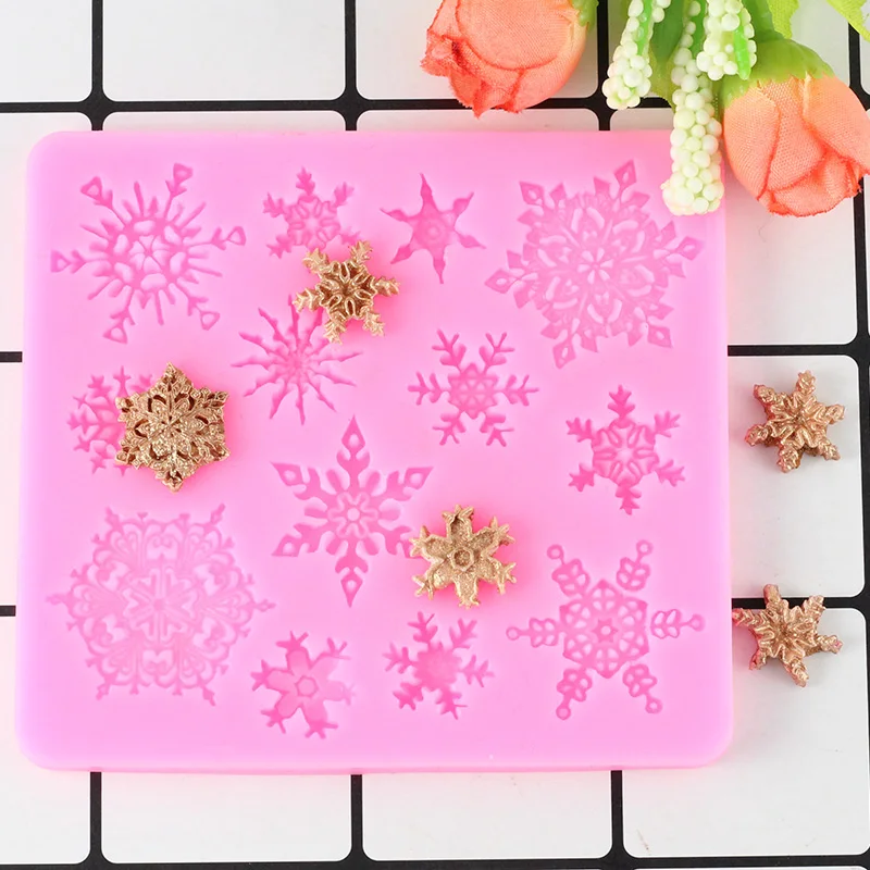 3D Christmas Decoration Snowflake Silicone Mold Lace Chocolate Party DIY Sugarcraft Fondant Baking Cooking Cake Decorating Tools
3D Christmas Decoration Snowflake Silicone Mold Lace Chocolate Party DIY Sugarcraft Fondant Baking Cooking Cake Decorating Tools