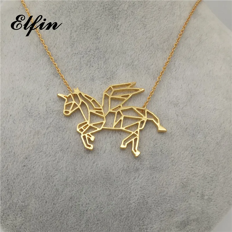 Elfin Flying Unicorn Necklace Geometric origami Unicorn necklace Women Necklaces Geometric Accessories Geometric Jewelry
Elfin Flying Unicorn Necklace Geometric origami Unicorn necklace Women Necklaces Geometric Accessories Geometric Jewelry