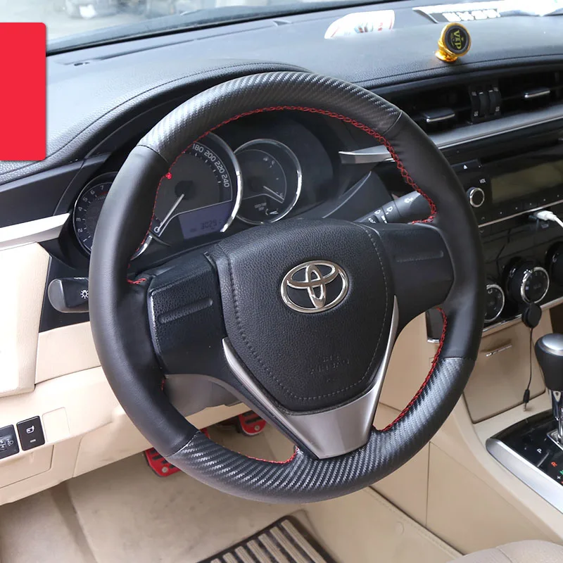 lsrtw2017 font b car b font styling cowl leather font b car b font steering wheel