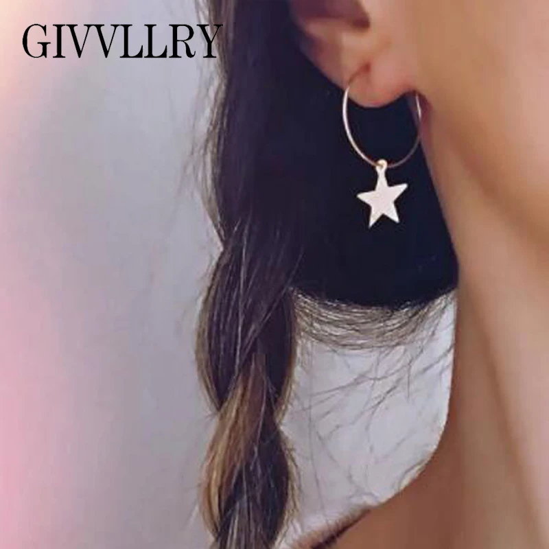 GIVVLLRY Minimalist Round Hoop Earrings Fashion Jewelry Elegant New Gold Color Little Star Sequin Statement Earrings for Women
GIVVLLRY Minimalist Round Hoop Earrings Fashion Jewelry Elegant New Gold Color Little Star Sequin Statement Earrings for Women