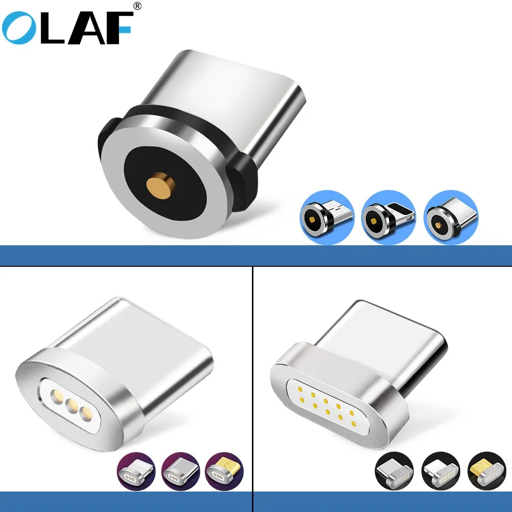 OLAF Round Magnetic Cable plug Type C Micro USB C 8 pin Fast Charging Adapter Phone Microusb Type-C Magnet Charger cord plugs
OLAF Round Magnetic Cable plug Type C Micro USB C 8 pin Fast Charging Adapter Phone Microusb Type-C Magnet Charger cord plugs