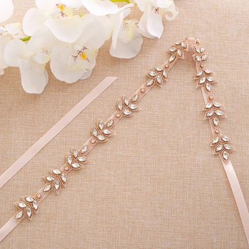 Hand Beaded Bridal Belt Rhinestones Wedding Belt Rose Gold Crystal Wedding Sash For Wedding Dresses A180RG
Hand Beaded Bridal Belt Rhinestones Wedding Belt Rose Gold Crystal Wedding Sash For Wedding Dresses A180RG