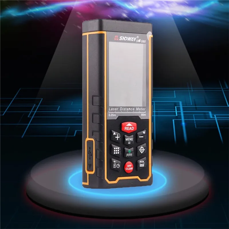 SNDWAY digital Camera laser meter 80m 120m laser meter distance lcd rechargeable battery laser measuring tape SW-S80 SW-S120
SNDWAY digital Camera laser meter 80m 120m laser meter distance lcd rechargeable battery laser measuring tape SW-S80 SW-S120