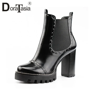 DoraTasia New Big Size 35-41 Brand Fashion Ladies High Heels Platform Shoes Woman 2019 Casual Office Spring Autumn Ankle Boots
DoraTasia New Big Size 35-41 Brand Fashion Ladies High Heels Platform Shoes Woman 2019 Casual Office Spring Autumn Ankle Boots