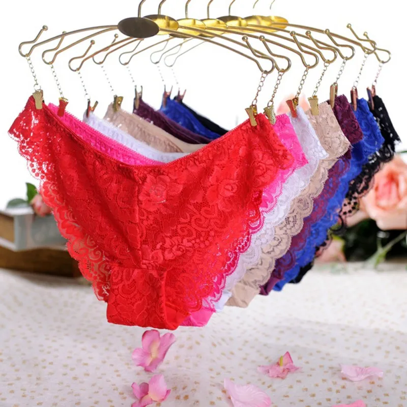 N ROPALIA Sexy Women Solid Lace Panties Floral Embroidery Mid-Rise G-String Underwear Transparent Briefs
N ROPALIA Sexy Women Solid Lace Panties Floral Embroidery Mid-Rise G-String Underwear Transparent Briefs