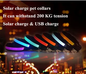 D38 pet dog collar Solar light emitting collar USB charge dog collar high quality
D38 pet dog collar Solar light emitting collar USB charge dog collar high quality