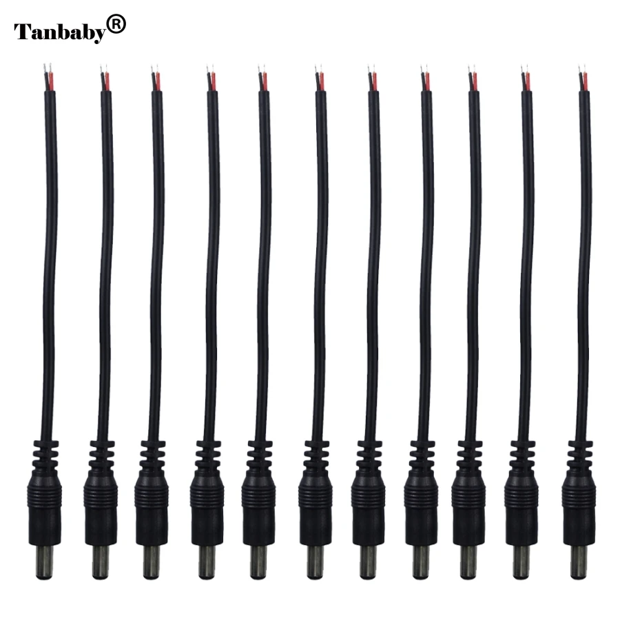 Tanbaby10Pcs 5.5*2.1mm DC Male Cable 24C/0.20 22Awg 12V Monitor Non-shielded Twisted Cables Copper Clad Aluminum For CCTV Camera
Tanbaby10Pcs 5.5*2.1mm DC Male Cable 24C/0.20 22Awg 12V Monitor Non-shielded Twisted Cables Copper Clad Aluminum For CCTV Camera