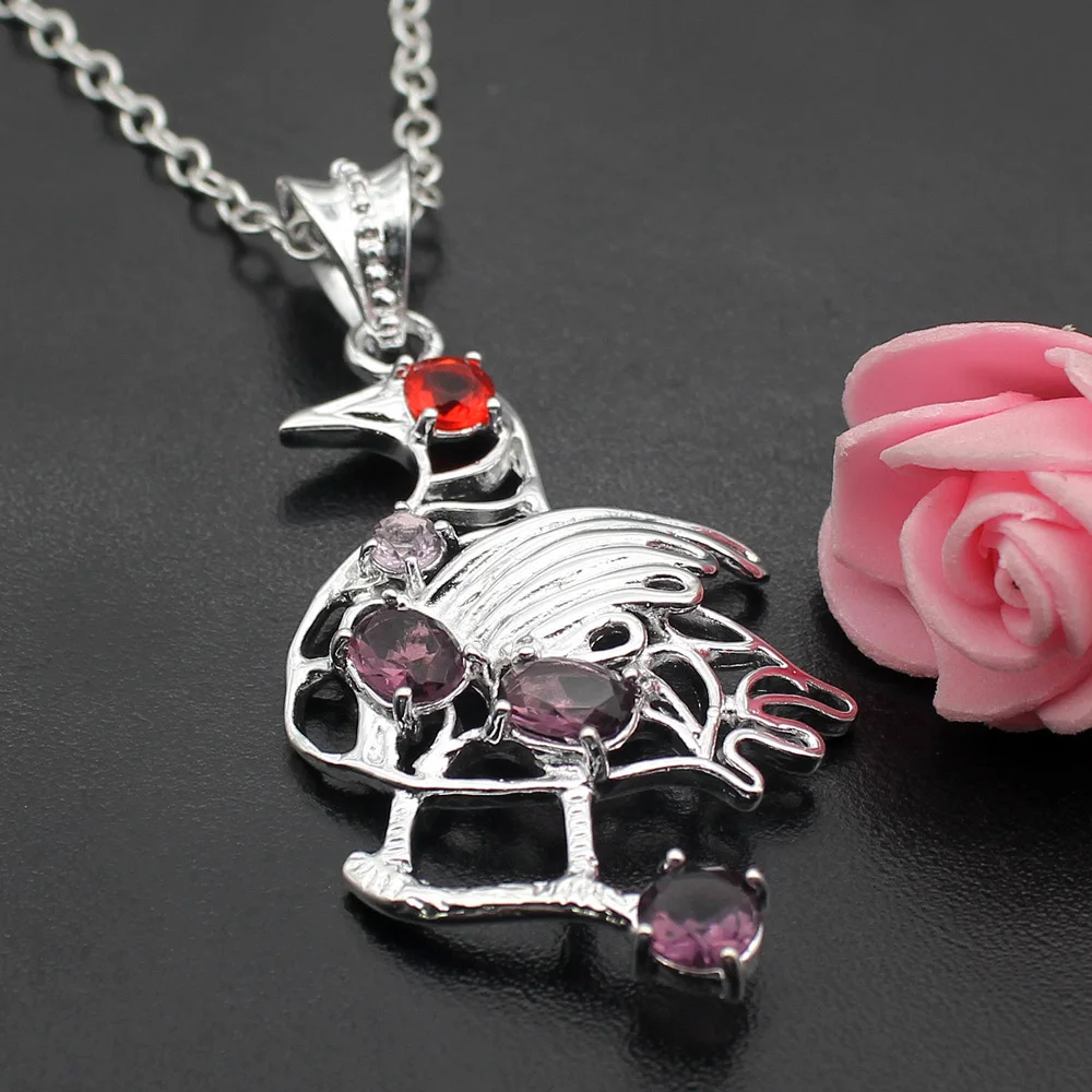 Hermosa Jewelry Phoenix Garnet Red PurpleTopaz Purple 925 Sterling Silver Necklace Pendants 60MM HP063
Hermosa Jewelry Phoenix Garnet Red PurpleTopaz Purple 925 Sterling Silver Necklace Pendants 60MM HP063