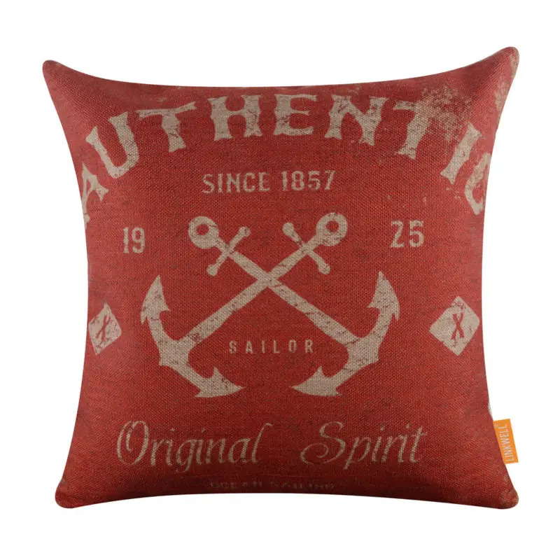 LINKWELL 45x45cm Shabby Chic Red Ship Sea Marine Nautical Linen Cushion Covers Pillowcase Ocean Pacific Soul Original Spirit
LINKWELL 45x45cm Shabby Chic Red Ship Sea Marine Nautical Linen Cushion Covers Pillowcase Ocean Pacific Soul Original Spirit