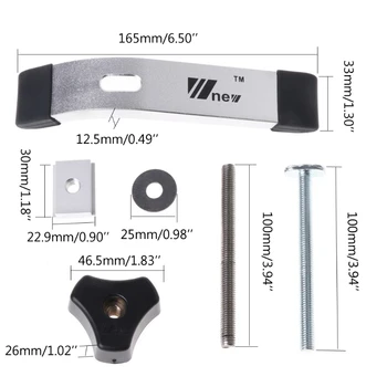 8mm Metal Quick Acting Hold Down Clamp Set for T-Slot T-Track DIY Woodworking Dls HOmeful qiang
8mm Metal Quick Acting Hold Down Clamp Set for T-Slot T-Track DIY Woodworking Dls HOmeful qiang