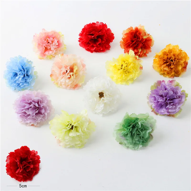 New 10pcs artificial flower 5cm silk carnation flower head wedding party home decoration DIY wreath scrapbook gift box craft
New 10pcs artificial flower 5cm silk carnation flower head wedding party home decoration DIY wreath scrapbook gift box craft