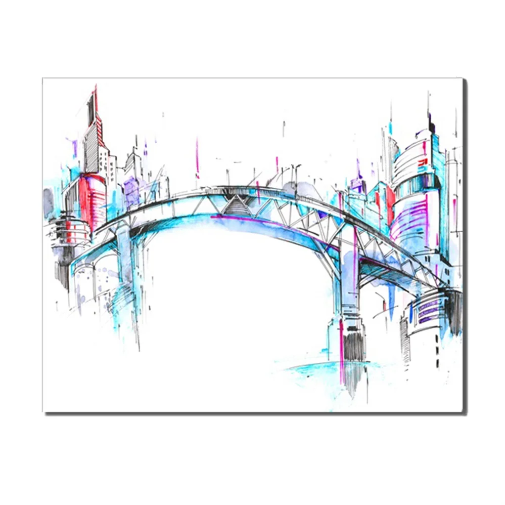 Modern Water Color Metropolis Viaduct City No Frame Popular Home Decor Gift Store Office Decoration Canvas Art Painting Abstract
Modern Water Color Metropolis Viaduct City No Frame Popular Home Decor Gift Store Office Decoration Canvas Art Painting Abstract