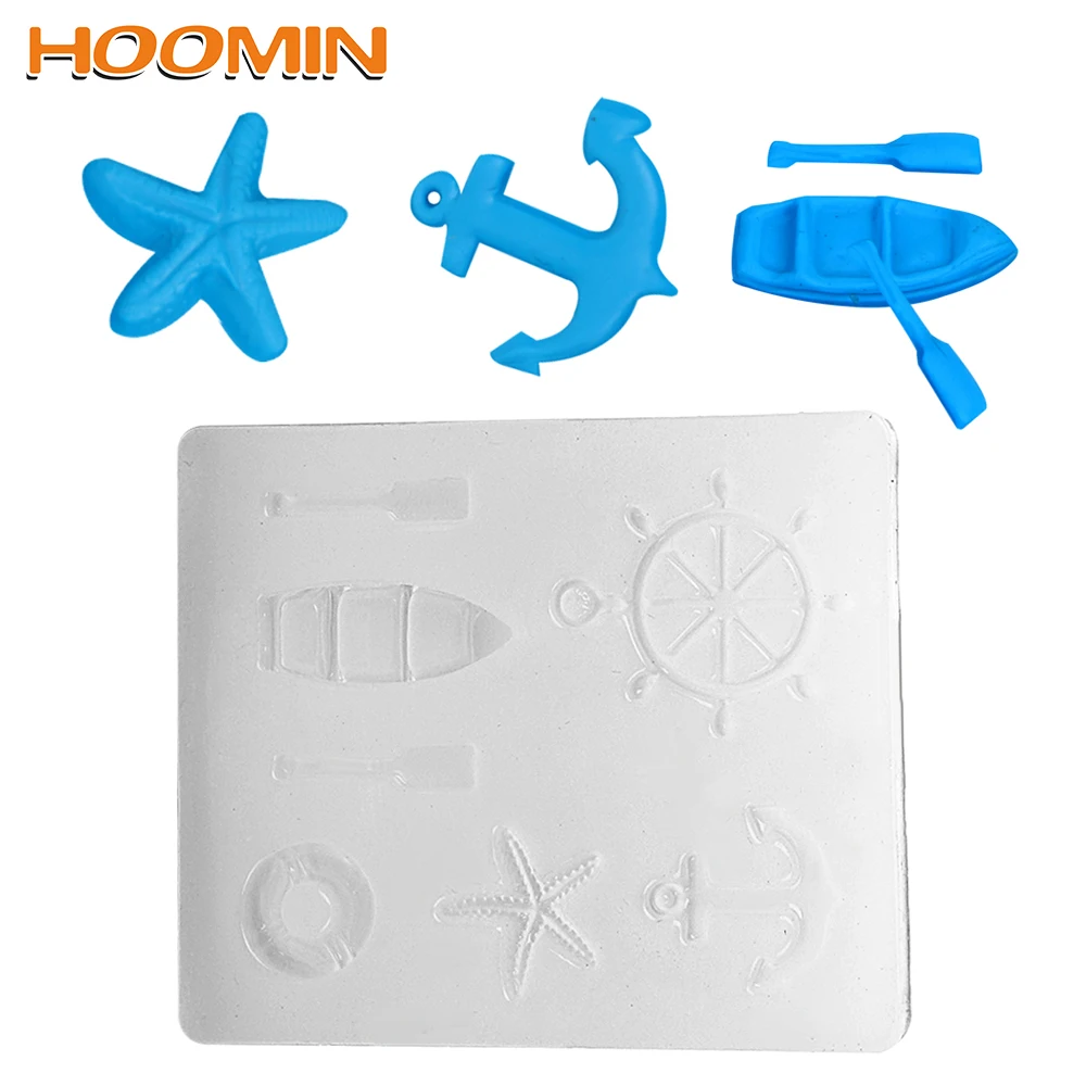 HOOMIN Cake Baking Mould 3D Anchor Boat Star Lifebuoy Silicone Mold Fondant Cutter Cookie Cake DIY Decorating Tools Bakeware
HOOMIN Cake Baking Mould 3D Anchor Boat Star Lifebuoy Silicone Mold Fondant Cutter Cookie Cake DIY Decorating Tools Bakeware