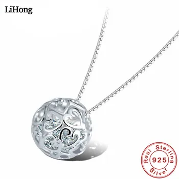 Silver Jewelry 925 Sterling Silver Necklace Heart Delicate Ball Pendant Love Gift Woman Jewelry
Silver Jewelry 925 Sterling Silver Necklace Heart Delicate Ball Pendant Love Gift Woman Jewelry