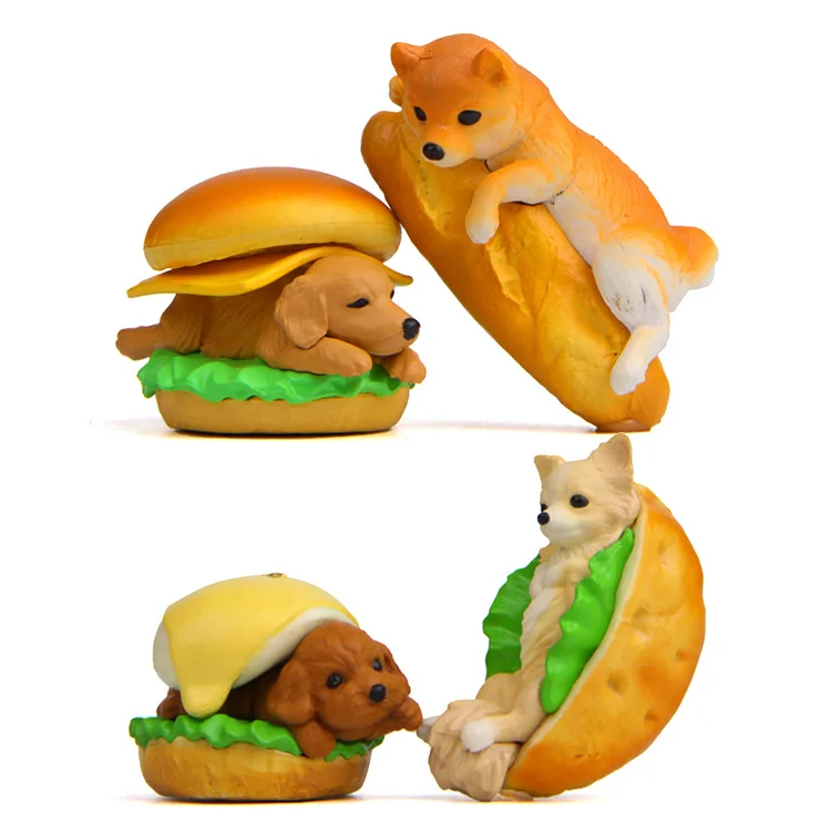 4pcs/1lot Lovely Food Hamburger Dog 2.5-3cm Miniature Toy #3912 Action Figures Model Toys Gifts
4pcs/1lot Lovely Food Hamburger Dog 2.5-3cm Miniature Toy #3912 Action Figures Model Toys Gifts