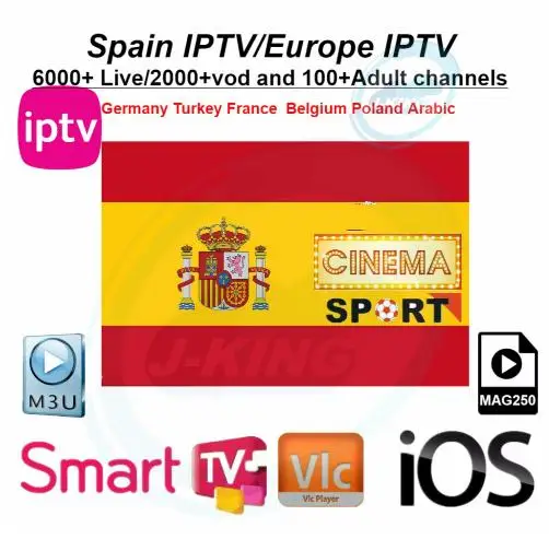 España IPTV Canales en español M3u Abonnement IPTV Android Box Enigma2 m3u Smart TV
España IPTV Canales en español M3u Abonnement IPTV Android Box Enigma2 m3u Smart TV