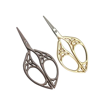 11CM Dressmaking Vintage Gilded Antique Embroidery Sewing Sissors for Cut Cloth Stainless Steel Thread School Scissors E
11CM Dressmaking Vintage Gilded Antique Embroidery Sewing Sissors for Cut Cloth Stainless Steel Thread School Scissors E
