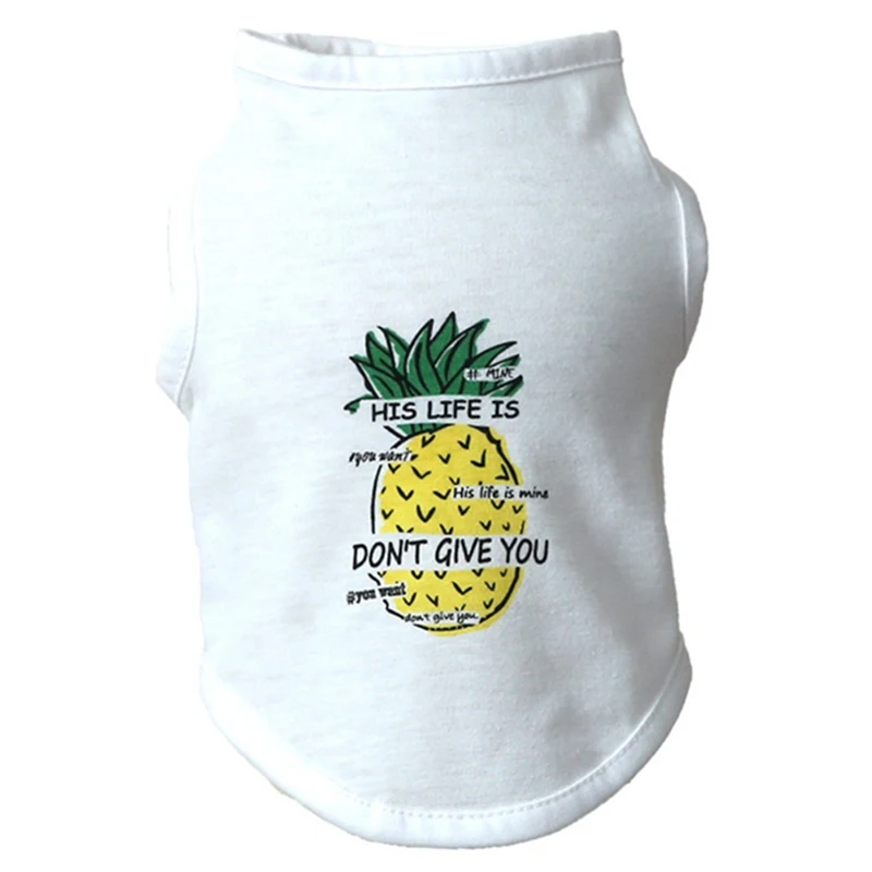 Pet Cat Kitten Clothes Sweet Cartoon Fruit Design Fall T-shirt Soft Dogs Vests Pet Clothing Summer Shirt For Small Pets
Pet Cat Kitten Clothes Sweet Cartoon Fruit Design Fall T-shirt Soft Dogs Vests Pet Clothing Summer Shirt For Small Pets