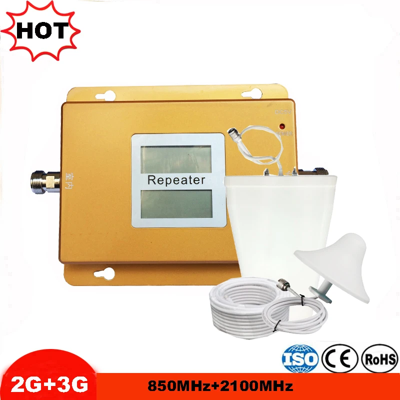 GSM repetidor dual band 850 2100MHz amplifier Mobile Phone signal booster GSM UMTS booster Amplifier Cellular Repeater CDMA 3g
GSM repetidor dual band 850 2100MHz amplifier Mobile Phone signal booster GSM UMTS booster Amplifier Cellular Repeater CDMA 3g