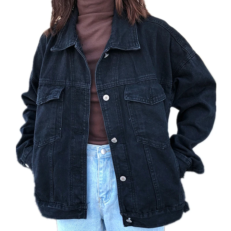 2019 Women Basic Coats Spring Denim Jacket Vintage Long Sleeve Jeans Jackets Slim Female Coat Casual Girls Outwear Tops cotton
2019 Women Basic Coats Spring Denim Jacket Vintage Long Sleeve Jeans Jackets Slim Female Coat Casual Girls Outwear Tops cotton