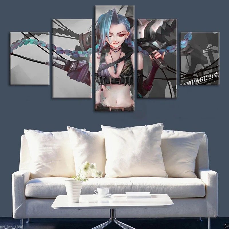 5 Piece Canvas Painting League of Legends Game Poster Wall Picture for Home Decor
5 Piece Canvas Painting League of Legends Game Poster Wall Picture for Home Decor