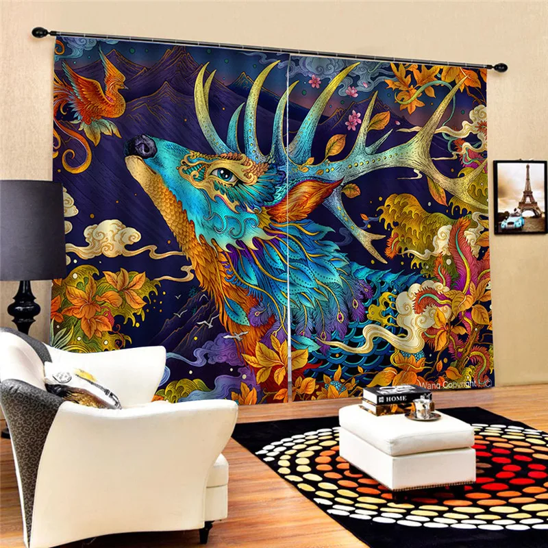 Dragon Scenery Curtains For Living Room Luxury Jacquard Blind Drapes Window Panel Fabric Curtain For Bedroom Custom JUN10
Dragon Scenery Curtains For Living Room Luxury Jacquard Blind Drapes Window Panel Fabric Curtain For Bedroom Custom JUN10