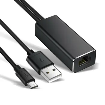 TV Stick HD 480 Mbps Micro USB2.0 To RJ45 Ethernet Adapter for TV Google Chromecast Ultra Audio
TV Stick HD 480 Mbps Micro USB2.0 To RJ45 Ethernet Adapter for TV Google Chromecast Ultra Audio