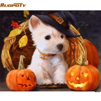 RUOPOTY Frame Halloween Dog DIY Painting By Number Animals Modern Acrylic Paint On Canvas Painting Unique Gift For Home Decor
RUOPOTY Frame Halloween Dog DIY Painting By Number Animals Modern Acrylic Paint On Canvas Painting Unique Gift For Home Decor