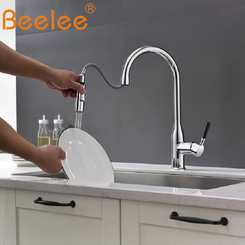 Beelee Kitchen Faucets Pull Out 360 Degree Rotation Kitchen Faucet Dual Sprayer Swivel Spout Kitchen Faucets BL17055
Beelee Kitchen Faucets Pull Out 360 Degree Rotation Kitchen Faucet Dual Sprayer Swivel Spout Kitchen Faucets BL17055