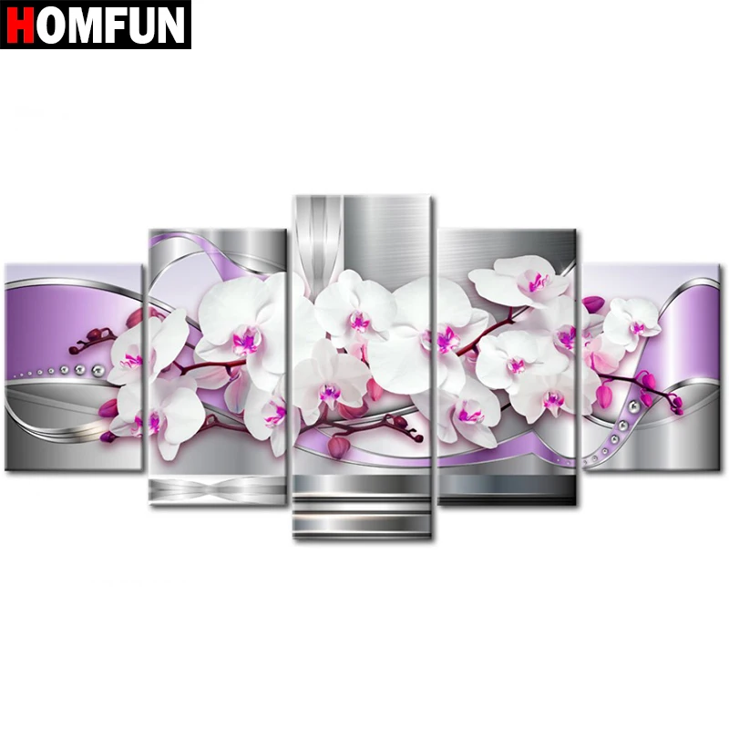 HOMFUN 5pcs Full Square/Round Drill 5D DIY Diamond Painting "Flower orchid" Multi-picture Combination Embroidery 5D Decor
HOMFUN 5pcs Full Square/Round Drill 5D DIY Diamond Painting "Flower orchid" Multi-picture Combination Embroidery 5D Decor