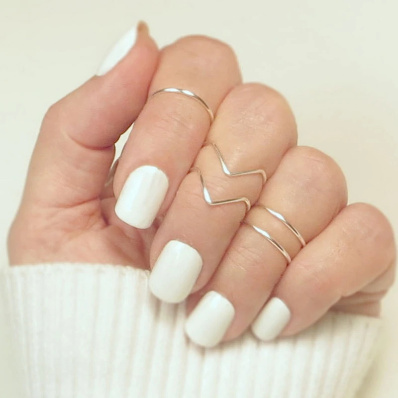 5PCS/Set Fashion Boho Double Lines V Chevron Rings For Women's Gift Simple Geometric Bague Dainty Rings Femme Jewelry
5PCS/Set Fashion Boho Double Lines V Chevron Rings For Women's Gift Simple Geometric Bague Dainty Rings Femme Jewelry