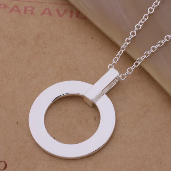 

AN267 Hot 925 sterling silver Necklace 925 silver fashion jewelry pendant annular /gmfapdma aqrajhya