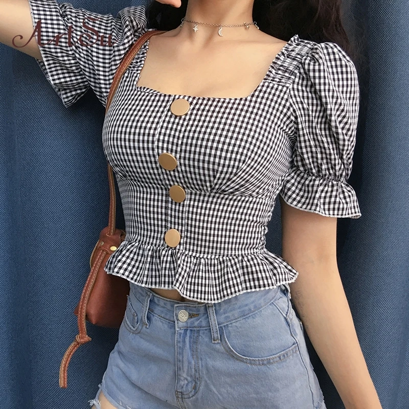 ArtSu Korean Shirt Short Sleeve Vintage Tshirt Crop Top Black Tee Shirt Femme T-shirt Backless Summer Tops Streetwear ASTS21104
ArtSu Korean Shirt Short Sleeve Vintage Tshirt Crop Top Black Tee Shirt Femme T-shirt Backless Summer Tops Streetwear ASTS21104
