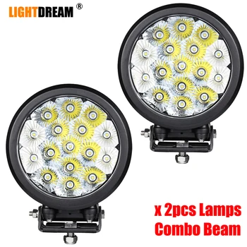Lightdream 7" INCH 80W Round Compact Size LED Off-Road Driving lights 12V 24V 6200Lumens IP67 With Combo Beam Led Work lights x2
Lightdream 7" INCH 80W Round Compact Size LED Off-Road Driving lights 12V 24V 6200Lumens IP67 With Combo Beam Led Work lights x2