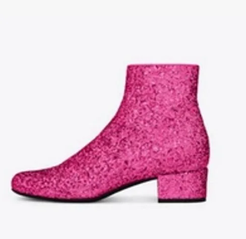 Sexy Glittering Ankle Boots Sparkly Leather Sequin Chunky Heels Booot Woman Round Toe Ridding Boots High Quality Motorcycle Boot
Sexy Glittering Ankle Boots Sparkly Leather Sequin Chunky Heels Booot Woman Round Toe Ridding Boots High Quality Motorcycle Boot