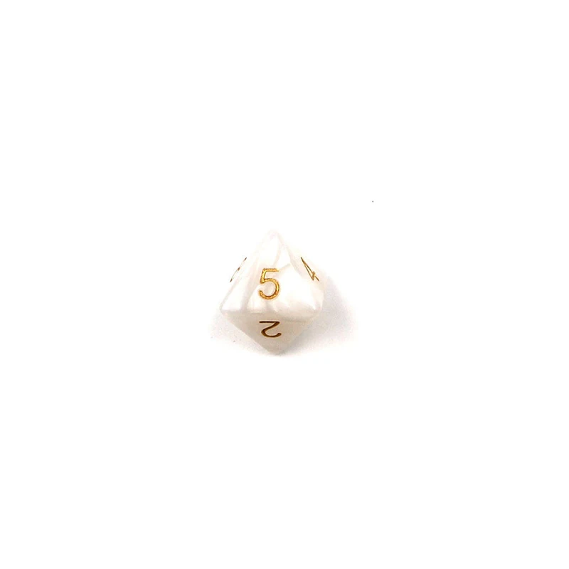 1 комплект многогранные кости белые игральные для DND RPG MTG настольная игра