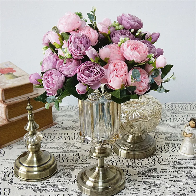 Korean style small bunch of roses Persian rose artificial flower fake flowers home wedding artificial plant
Korean style small bunch of roses Persian rose artificial flower fake flowers home wedding artificial plant