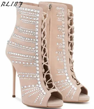 RLINF Italian Style Rhinestone High Heels Hot Drilling High Heel Sandals Fish Mouth High Heels
RLINF Italian Style Rhinestone High Heels Hot Drilling High Heel Sandals Fish Mouth High Heels