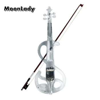 High quality Transparent 4/4 violin Send violin Hard case electric violin with power lines and violin parts For Lover
High quality Transparent 4/4 violin Send violin Hard case electric violin with power lines and violin parts For Lover