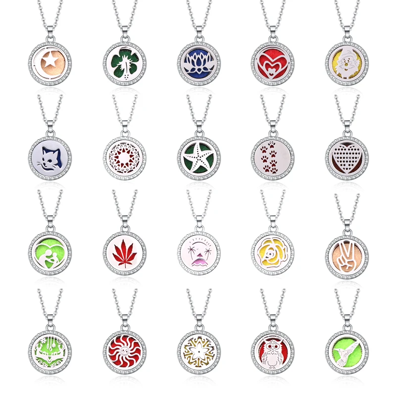 2019 New Aromatherapy jewelry 29 Designs open rhinestones locket Essential Oils Aromatherapy lockets Perfume Pendant Necklace
2019 New Aromatherapy jewelry 29 Designs open rhinestones locket Essential Oils Aromatherapy lockets Perfume Pendant Necklace