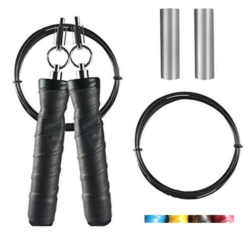 Professional Self-locking Crossfit Speed Jump Rope Fitness Adjustable Weighted Skipping Ropes Absorb Sweat Handle 2 Cable
Professional Self-locking Crossfit Speed Jump Rope Fitness Adjustable Weighted Skipping Ropes Absorb Sweat Handle 2 Cable