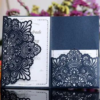 10PCS European style Lace Wedding Invitations Cards Laser Cut Tri-Fold Business invitation Cards Party Decoration
10PCS European style Lace Wedding Invitations Cards Laser Cut Tri-Fold Business invitation Cards Party Decoration