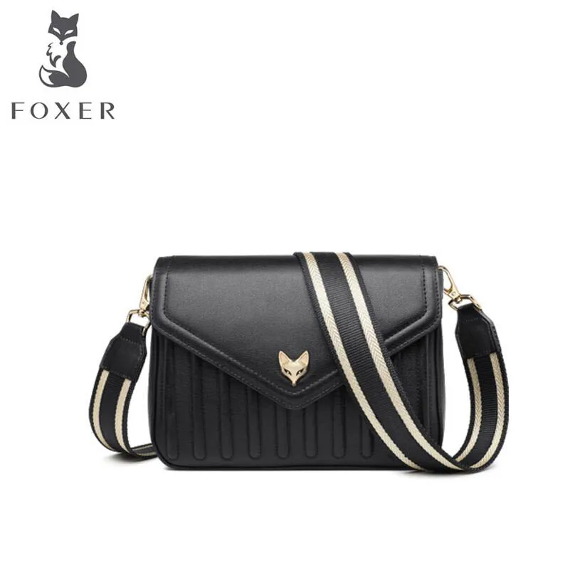 FOXER Messenger bag female 2019 new fashion wide shoulder strap simple wild single shoulder bag temperament small square bag
FOXER Messenger bag female 2019 new fashion wide shoulder strap simple wild single shoulder bag temperament small square bag