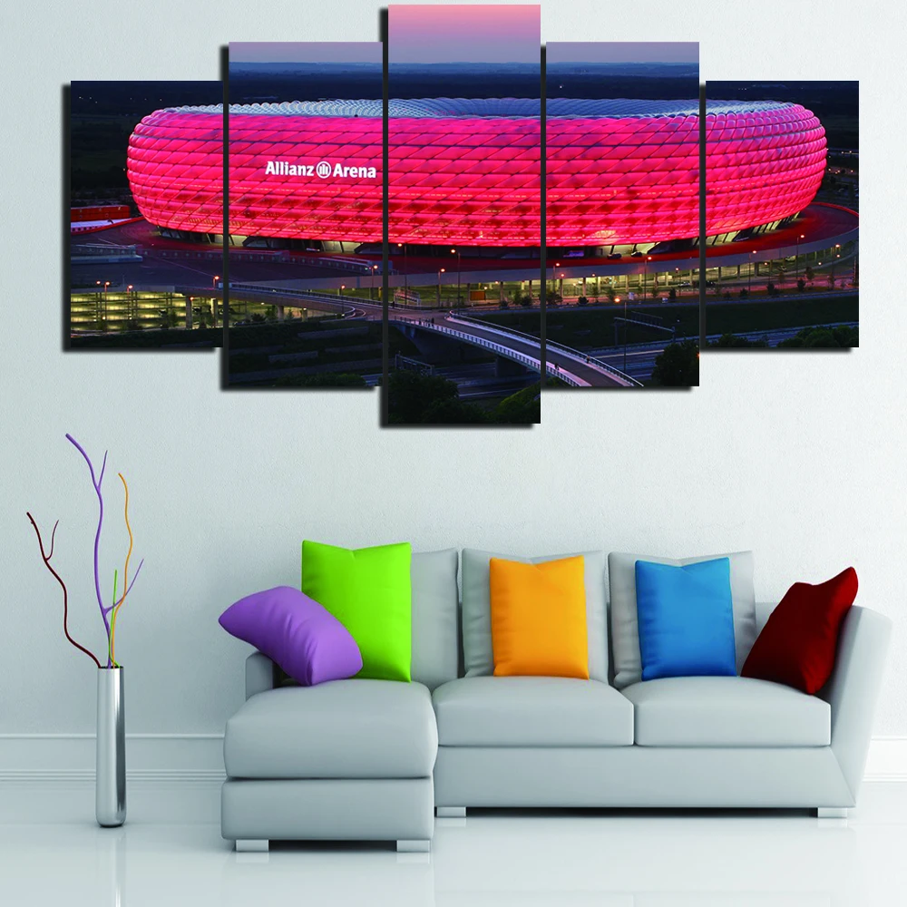 Wall Art Poster Home Decor Canvas Pictures Framework 5 Pieces Sports Football Stadium Landscape Group Painting HD Printed PENGDA
Wall Art Poster Home Decor Canvas Pictures Framework 5 Pieces Sports Football Stadium Landscape Group Painting HD Printed PENGDA