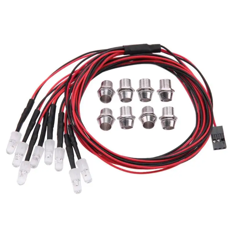 8 LED Headlamp Tail-light Set RC Car Parts for TRAXXAS HSP HPI REDCAT Axial For Remote Car Accessories&Props
8 LED Headlamp Tail-light Set RC Car Parts for TRAXXAS HSP HPI REDCAT Axial For Remote Car Accessories&Props