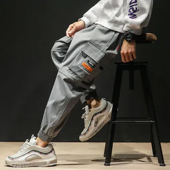 Plus Size M-5XL High Quality Solid Sweatpant Casual Patchwork Cargo Pants Fashion Men Hip Pop Side Pockets Letter Pants Trousers
Plus Size M-5XL High Quality Solid Sweatpant Casual Patchwork Cargo Pants Fashion Men Hip Pop Side Pockets Letter Pants Trousers