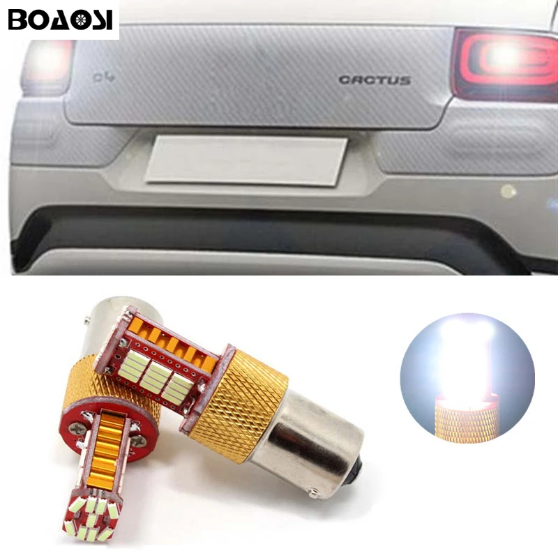 BOAOSI 2x backup reverse light lamp P21W 33LED 4014smd Chip for Citroen C2 C3 C4 C8 Elysee Picasso ZX
BOAOSI 2x backup reverse light lamp P21W 33LED 4014smd Chip for Citroen C2 C3 C4 C8 Elysee Picasso ZX