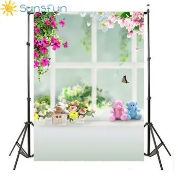 Sunsfun 5x7FT Cute Bears Baby Newborn Background Photography Pink Flowers Estudio Fotografico Baby Shower Backdrop 220cm X 150cm
Sunsfun 5x7FT Cute Bears Baby Newborn Background Photography Pink Flowers Estudio Fotografico Baby Shower Backdrop 220cm X 150cm