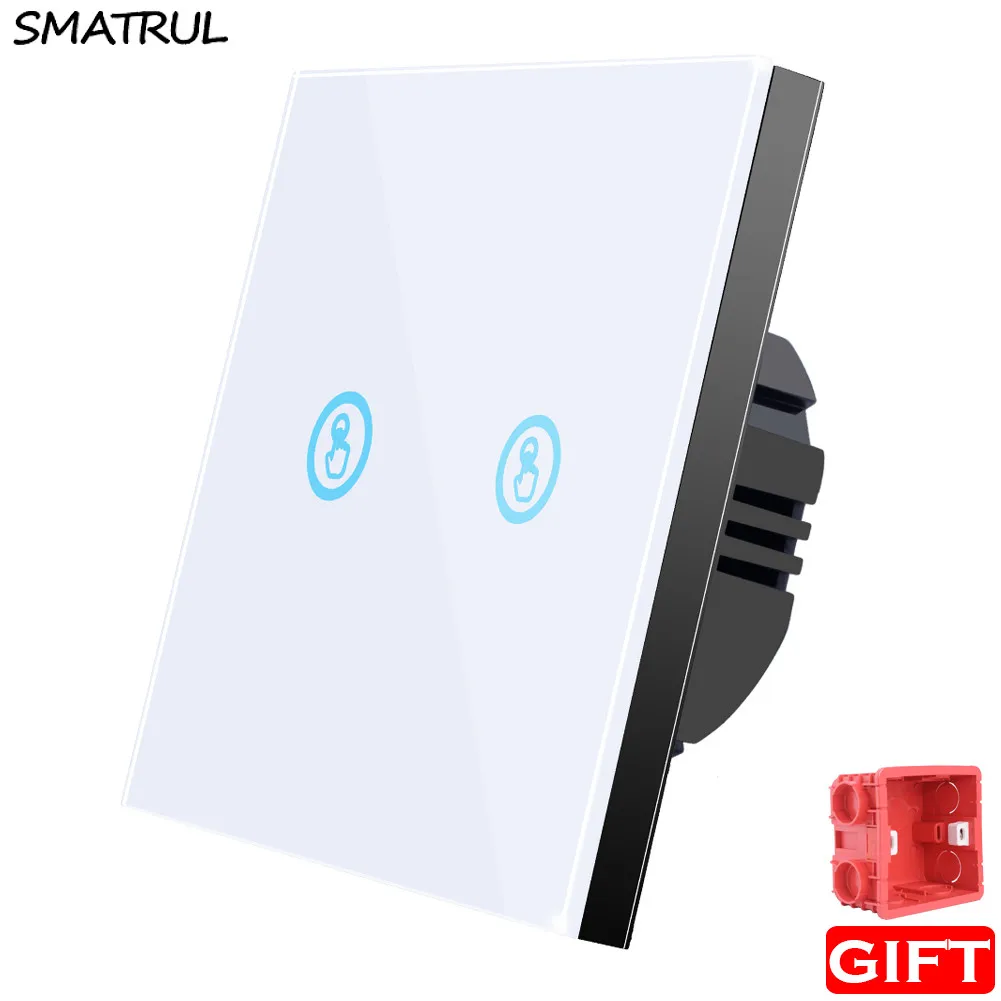 SMATRUL touch Wall Switch on off Light led Lamp Crystal Glass Screen Panel 2 gang AC 110V 220V 240V Sensor
SMATRUL touch Wall Switch on off Light led Lamp Crystal Glass Screen Panel 2 gang AC 110V 220V 240V Sensor