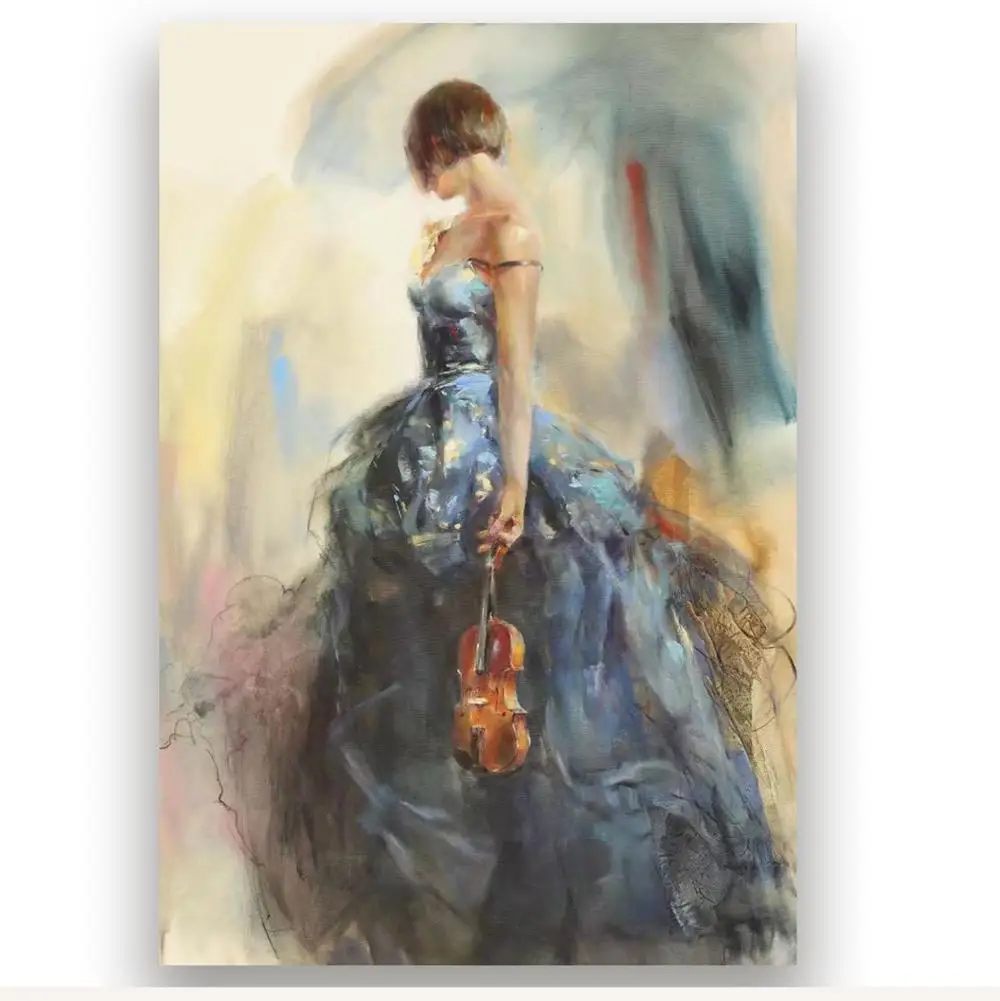 Hand-painted character paintings Sexy Girl poster wall art The girl who plays the violin and Dancing couple .
Hand-painted character paintings Sexy Girl poster wall art The girl who plays the violin and Dancing couple .